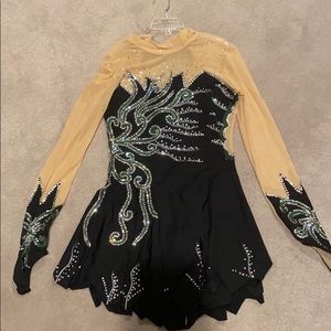 Swarovski crystal ice skating dance dress costume